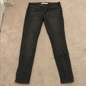 Dark Studded Skinny Jeans
